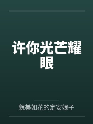 许你光芒耀眼封面