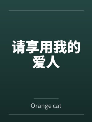 请享用我的爱人封面
